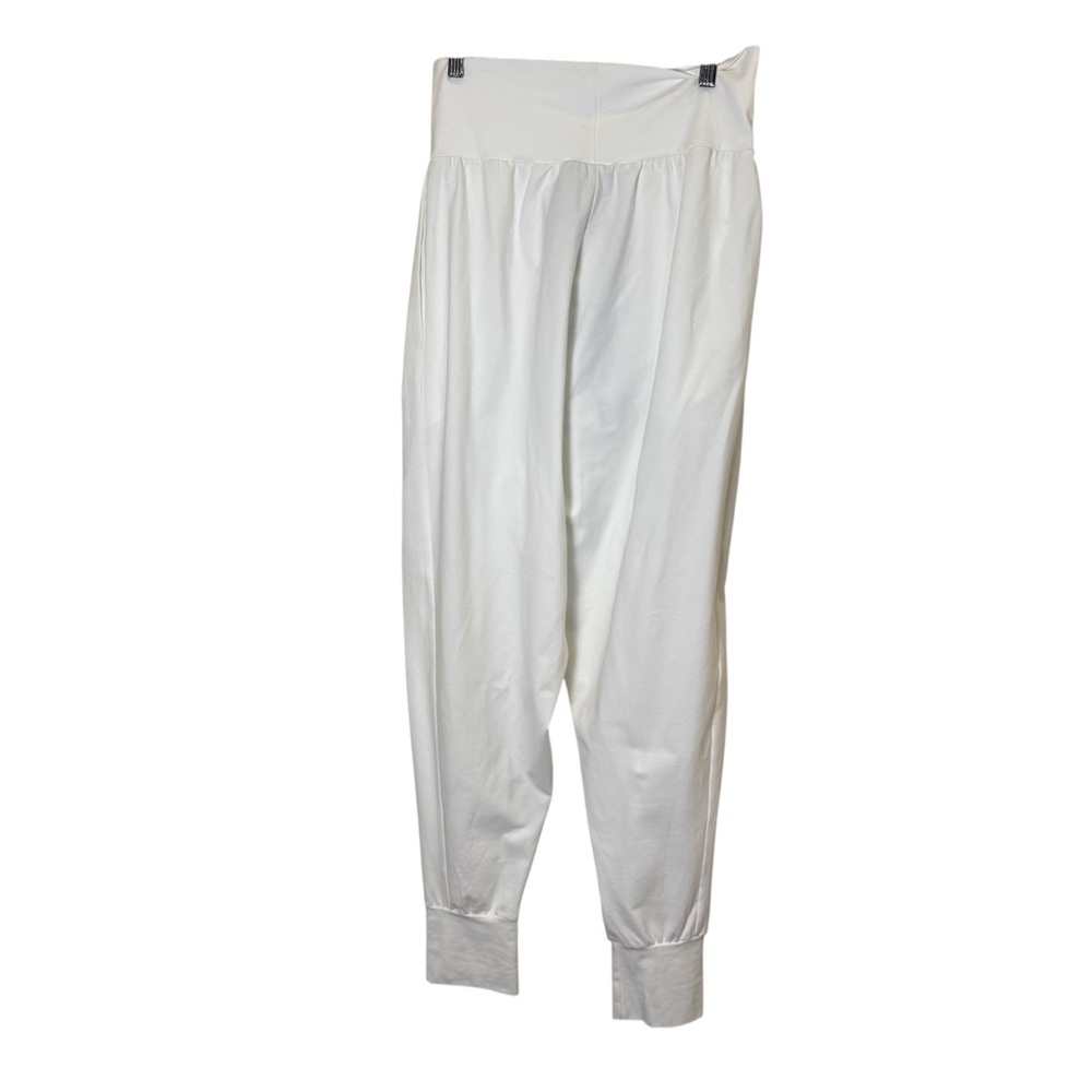 Igor Dobranic Woman’s High-Waisted Cotton Blend Cream Jersey Harem Pants sz S